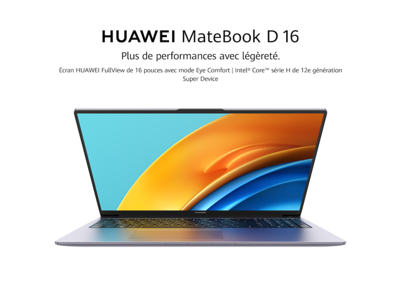 Le nouveau Huawei Matebook D 16 