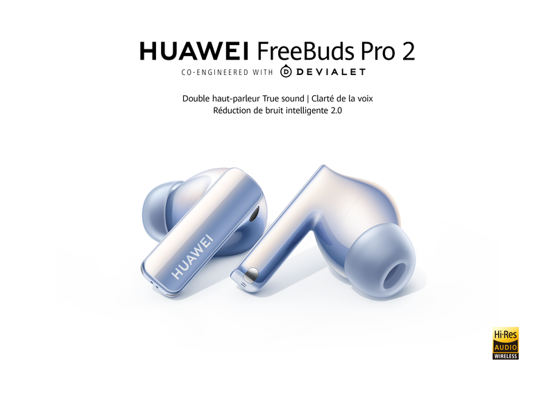 Les nouveaux Huawei FreeBuds 2 Pro