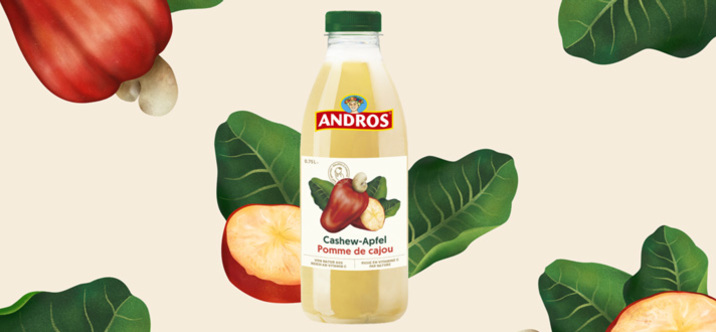 Andros lance une bombe vitaminée avec le tout nouveau jus de Pomme de Cajou