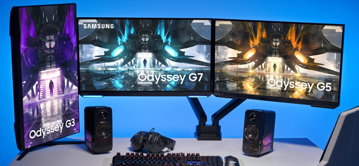 Samsung présente des nouveaux moniteurs de jeu Odyssey