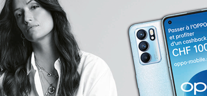 OPPO Suisse lance sa nouvelle campagne sur les ex-téléphones en collaboration avec Melanie Winiger