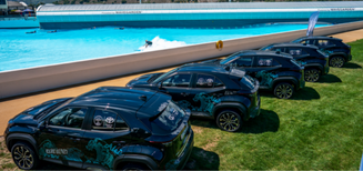 Toyota s’engage en qualité de partenaire de la mobilité du bassin de surf Alaïa Bay à Sion