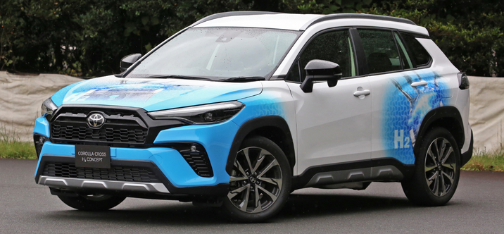 Toyota présente un prototype de Corolla Cross à l'hydrogène
