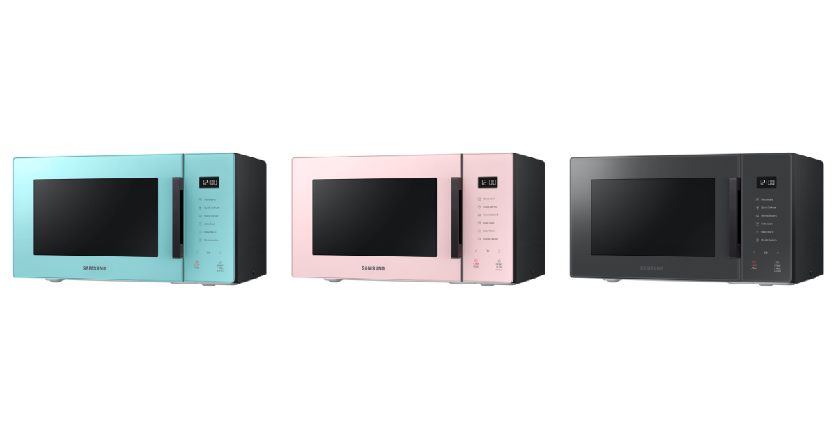Nouveaux micro-ondes Samsung disponibles en coloris Clean