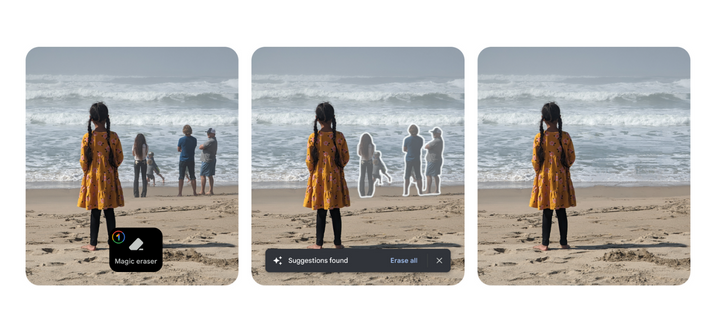 La Gomme Magique et autres fonctionnalités de Google Photos désormais disponible sur Google One