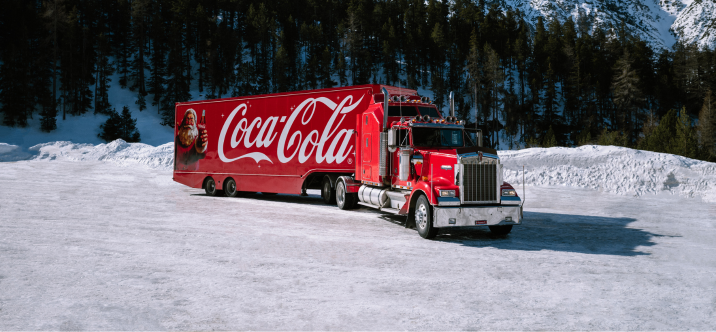 Le camion de Noël de Coca-Cola en tournée en Suisse