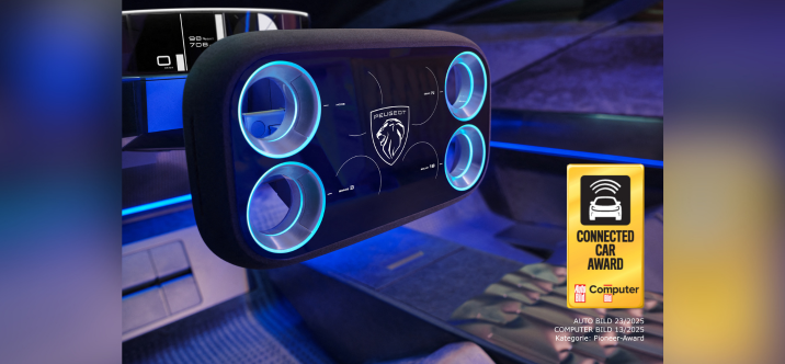 Connected Car Award 2025: le Hypersquare de PEUGEOT primé