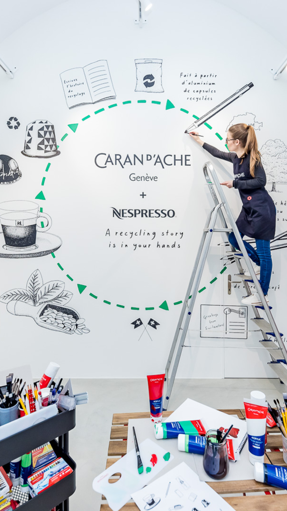 Caran d'Ache et Nespresso écrivent l'histoire du recyclage ensemble