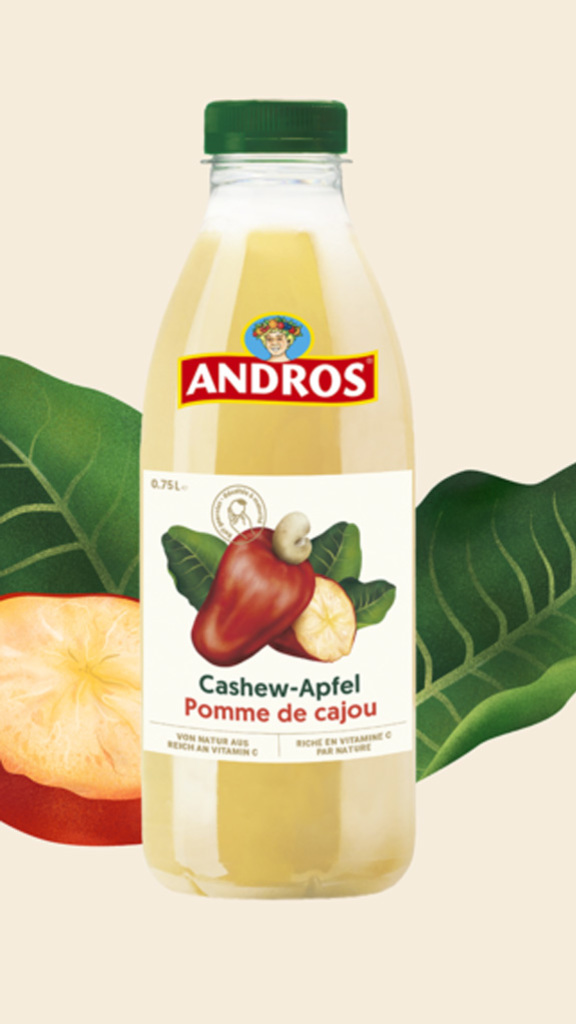 Andros lance une bombe vitaminée avec le tout nouveau jus de Pomme de Cajou