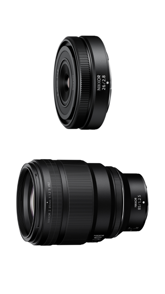 Nikon révèle les nouveaux NIKKOR Z 85 mm f/1.2 S et Z 26 mm f/2.8