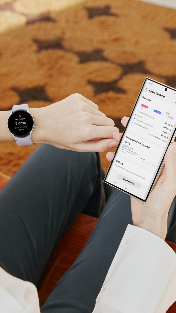 Cycle Tracking désormais disponible sur la gamme Galaxy Watch5