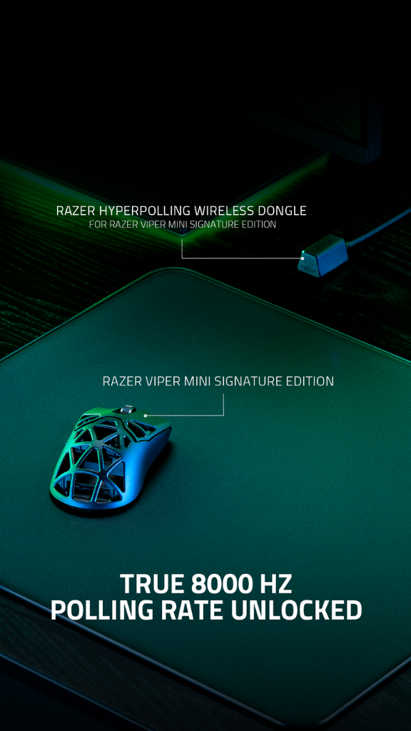 Razer dévoile la 1ère souris sans fil au monde proposant un taux de rapport de 8000HZ