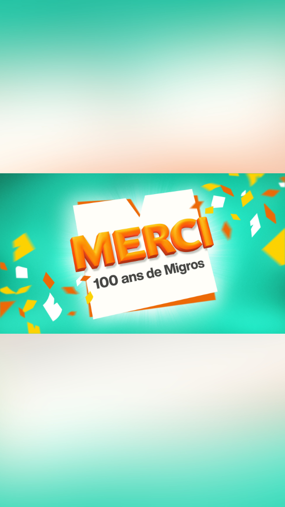 Migros a 100 ans et dit MERCI 