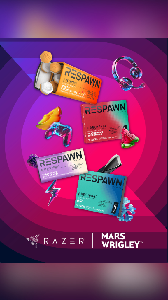 RESPAWN by Razer : une ligne d'en-cas dédiés aux joueurs 
