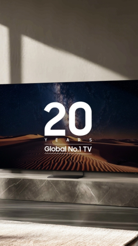 Samsung est depuis 20 ans la marque de téléviseurs nᵒ 1 dans le monde