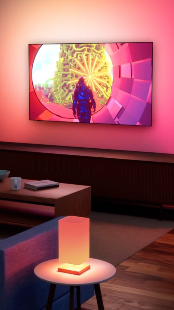 Avec l’AmbiScape, l’Ambilight PHILIPS s’invite dans toute la pièce 