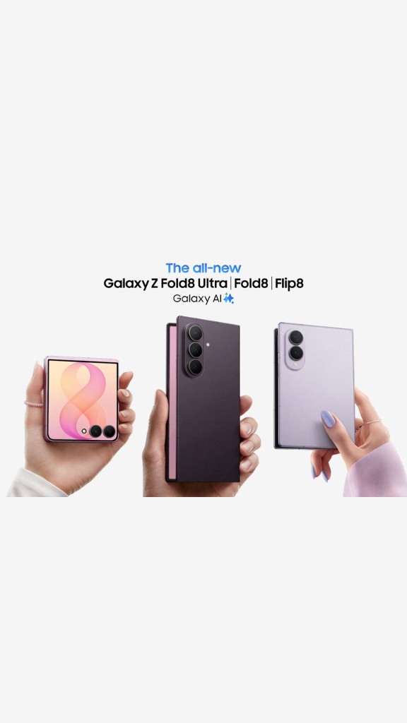 Samsung présente sa nouvelle gamme d’appareils pliables : Galaxy Z Fold8, Fold8 Ultra et Flip8
